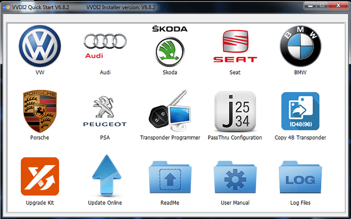 Functions of VVDI2 software